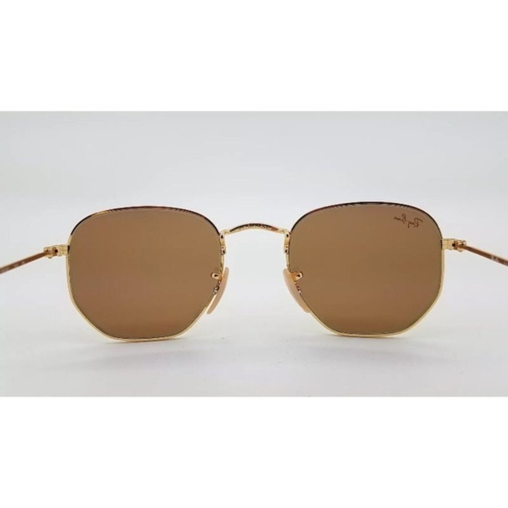 Ray-Ban hexagonal frame copper/pink lens gold - Picture 6 of 8